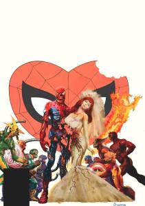 Marevel Zombies take on the couple.Click to enlarge.