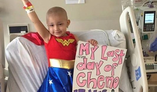 Girl becomes “Wonder Woman” to celebrate her final chemo&nbsp;treatment
