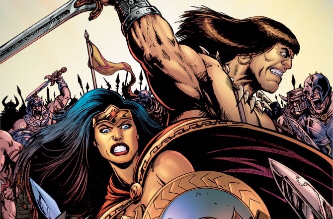 Wonder Woman and Conan cross paths in new crossover miniseries this September 
