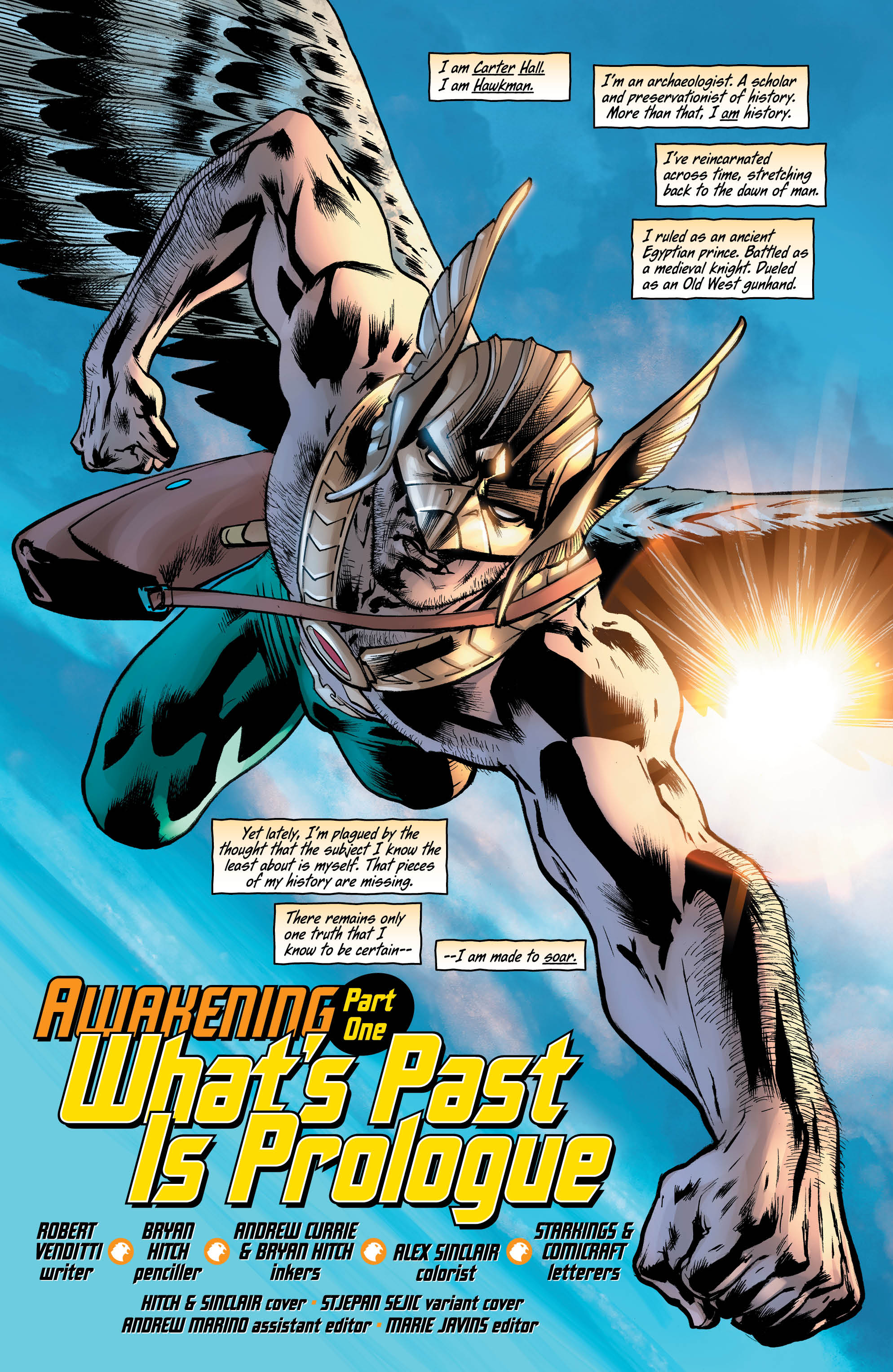 Review Hawkman 1 Dc Comics Big Comic Page