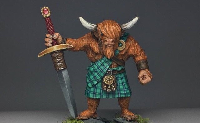 Geeking Out – Highland Cow Minotaurs from Bears Head&nbsp;Miniatures