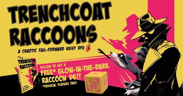TTRPG Review – Trenchcoat Raccoons from&nbsp;OneShotTPK