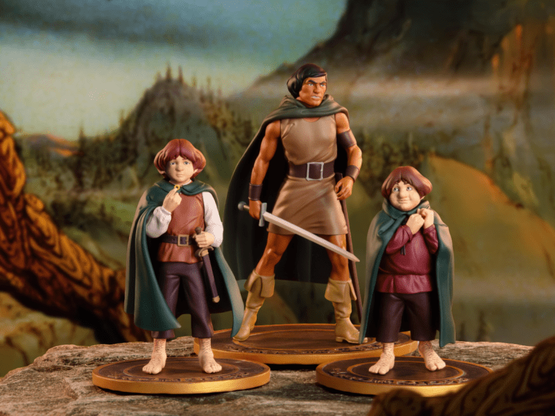 New Frodo, Aragorn, and Sam PVC figures from 1978 Lord of the Rings Animated&nbsp;Movie